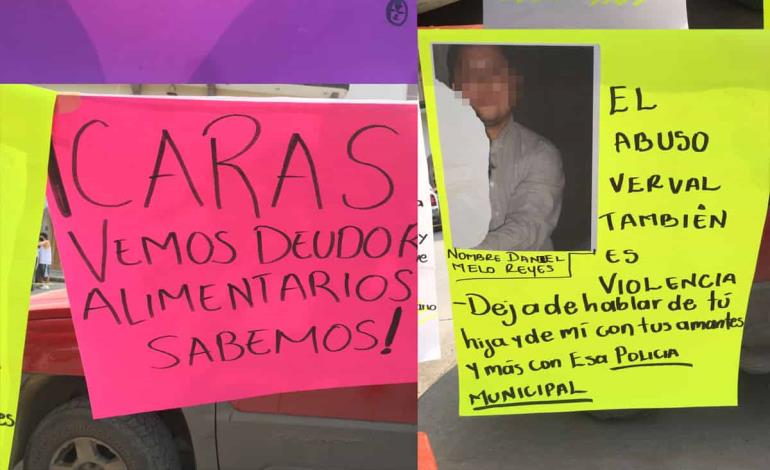 Exhibieron mujeres a acosadores; en la plaza Juárez 