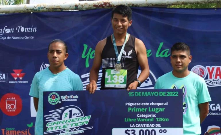 Margarito Ignacio domina los 12K en Tamazunchale 