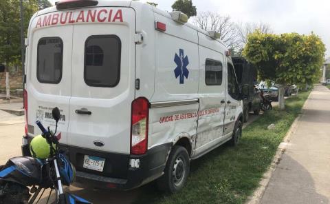 Está ambulancia de Matlapa... devastada