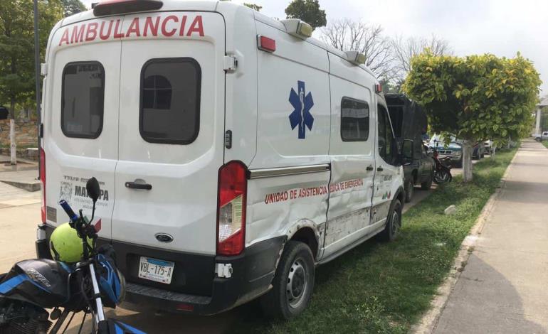 Está ambulancia de Matlapa... devastada