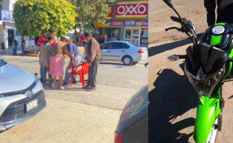 Atropella  imprudente motorista a abuelito frente al OXXO