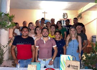 Billy González celebró con familiares y amigos