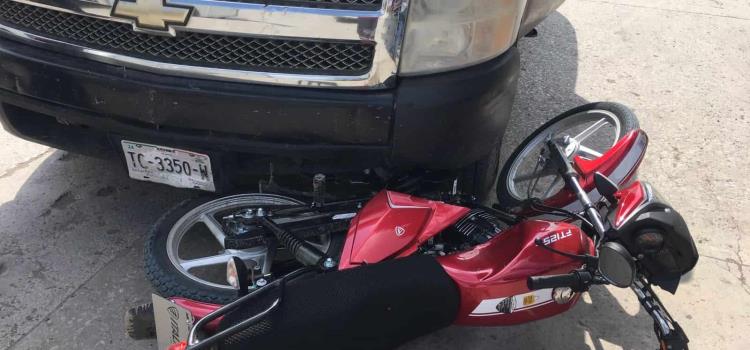 Motociclista fracturado